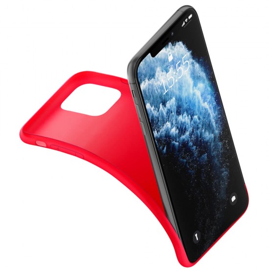 Silikonski etui Matt Case za Apple iPhone 13 Pro strawberry