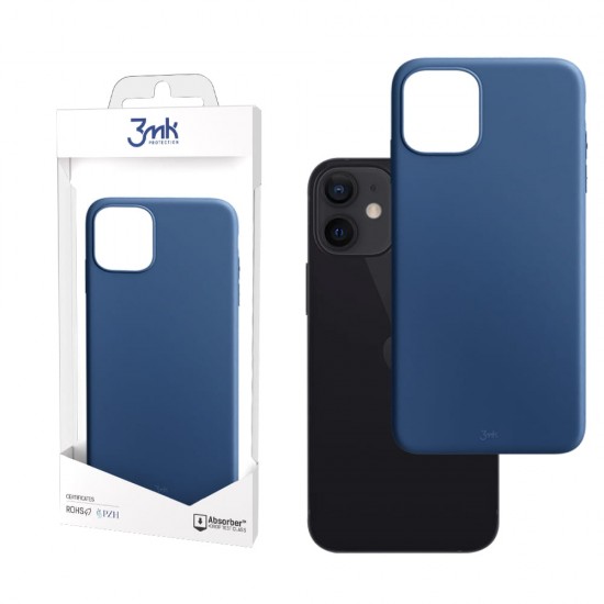 Zaščitni silikonski etui 3MK za Apple iPhone 12 Mini - moder Zaščitni silikonski etui 3MK za Apple iPhone 12 Mini - moder