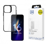 Etui 3MK SATIN ARMOR + za Apple iPhone 16 Pro Max - črn, prozoren Etui 3MK SATIN ARMOR + za Apple iPhone 16 Pro Max - črn, prozoren