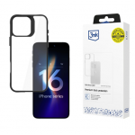 Etui 3MK SATIN ARMOR + za Apple iPhone 16 Pro - črn, prozoren Etui 3MK SATIN ARMOR + za Apple iPhone 16 Pro - črn, prozoren