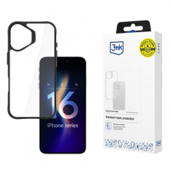 Etui 3MK SATIN ARMOR + za Apple iPhone 16 - črn, prozoren Etui 3MK SATIN ARMOR + za Apple iPhone 16 - črn, prozoren