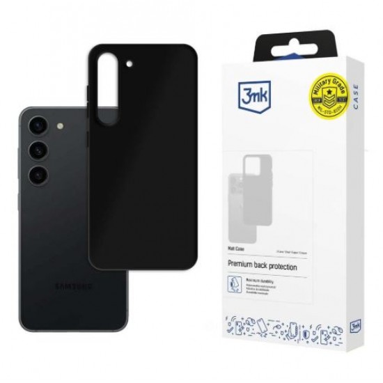 Etui 3MK MATT CASE za Samsung Galaxy S22 + - črn