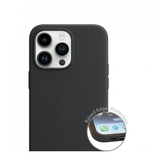 4smarts silikonski ovitek za Apple iPhone 14 - črn