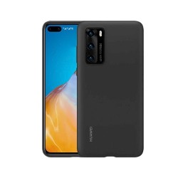 Etui Huawei silikonski za Huawei P40 - črn