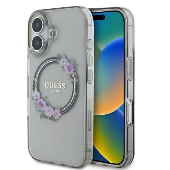 Etui Guess flower za Apple iPhone 16