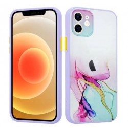 Aquarelle ovitek za Samsung Galaxy S21- mint, roza