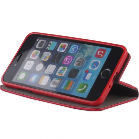 Torbica flip Smart Magnet za Apple iPhone 6 / 6S - rdeča