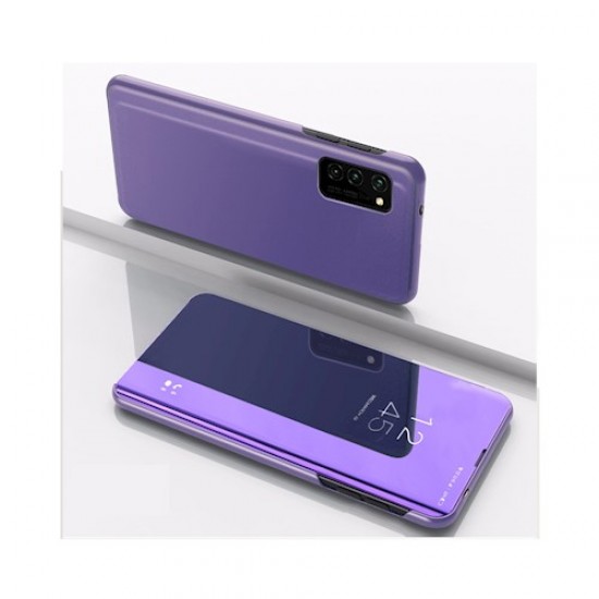 Etui Smart Clear View za Samsung Galaxy A21 - violičen