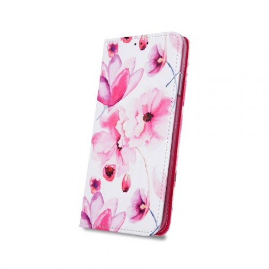 Etui Smart Trendy za iPhone XS Max - roza cvetje