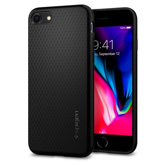 SPIGEN Liquid Air za Apple iPhone 7 / iPhone 8 / iPhone SE - matt črna SPIGEN Liquid Air za Apple iPhone 7 / iPhone 8 / iPhone SE - matt črna