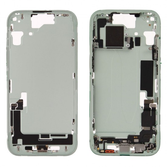 Middle frame incl. battery (Original) - Green, Apple iPhone 15 Middle frame incl. battery (Original) - Green, Apple iPhone 15