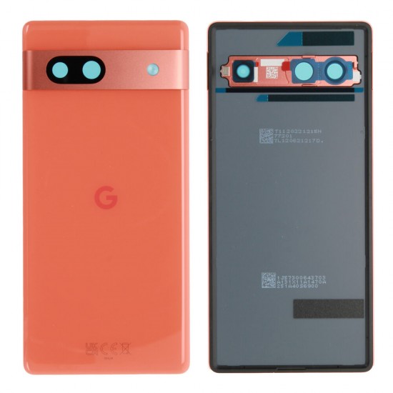Rear cover (Original) - Coral Red, Google Pixel 7A