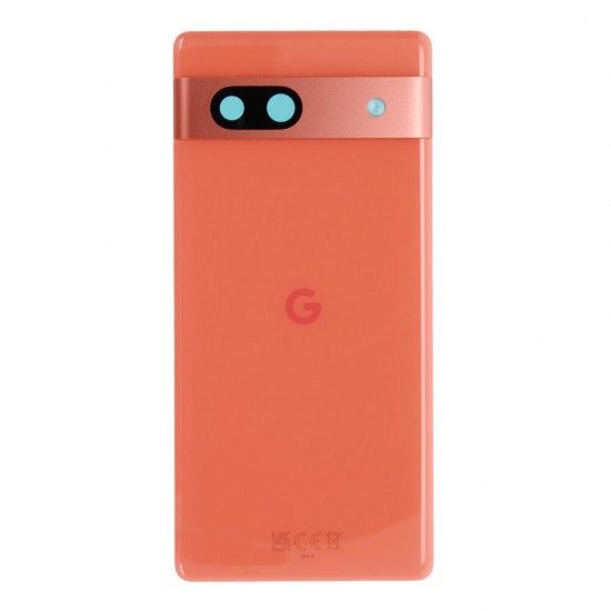 Rear cover (Original) - Coral Red, Google Pixel 7A