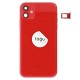 Rear cover incl. small parts (Pulled B) - Red, For iPhone 11 Rear cover incl. small parts (Pulled B) - Red, For iPhone 11