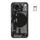 Rear cover incl. small parts (Pulled A) - Purple, For iPhone 12 mini Rear cover incl. small parts (Pulled A) - Purple, For iPhone 12 mini
