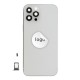 Rear cover excl. small parts (Pulled A) - Silver, For iPhone 12 Pro Max