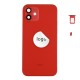 Rear cover excl. small parts (Pulled A) - Red, For iPhone 12 Rear cover excl. small parts (Pulled A) - Red, For iPhone 12