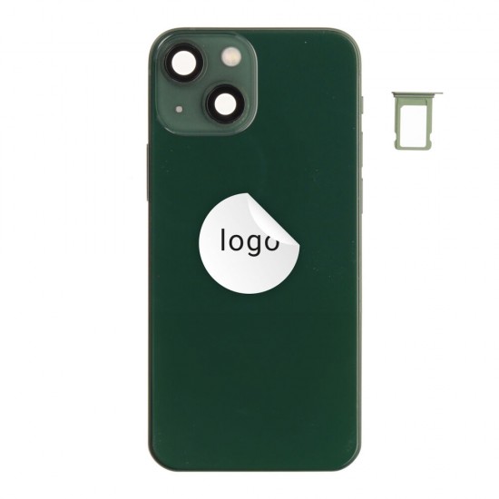 Rear cover incl. small parts (Pulled A) - Green, For iPhone 13 mini Rear cover incl. small parts (Pulled A) - Green, For iPhone 13 mini