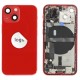 Rear cover incl. small parts (Pulled B) - Red, For iPhone 13 mini Rear cover incl. small parts (Pulled B) - Red, For iPhone 13 mini
