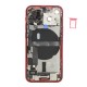 Rear cover incl. small parts (Pulled B) - Red, For iPhone 13 mini Rear cover incl. small parts (Pulled B) - Red, For iPhone 13 mini