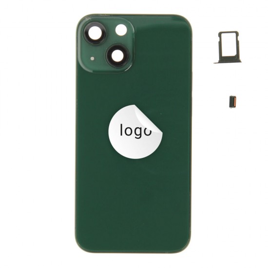 Rear cover excl. small parts (Pulled A) - Green, For iPhone 13 mini