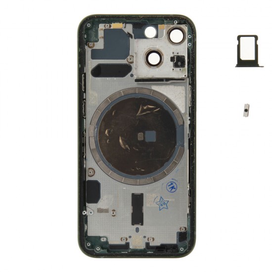 Rear cover excl. small parts (Pulled A) - Green, For iPhone 13 mini