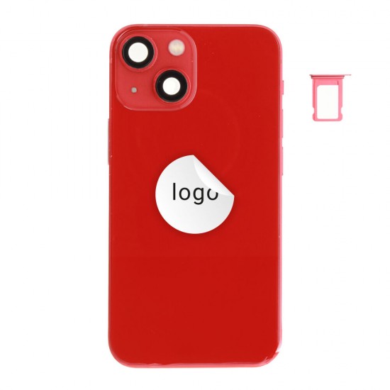 Rear cover incl. small parts (Pulled A) - Red, For iPhone 13 mini Rear cover incl. small parts (Pulled A) - Red, For iPhone 13 mini