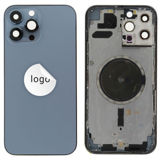 Rear cover excl. small parts (Pulled A) - Sierra Blue, For iPhone 13 Pro Max