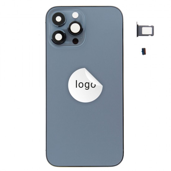 Rear cover excl. small parts (Pulled A) - Sierra Blue, For iPhone 13 Pro Max