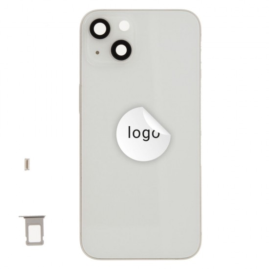 Rear cover excl. small parts (Pulled A) - Starlight, For iPhone 13