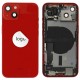 Rear cover incl. small parts (Pulled C) - Red, For iPhone 13