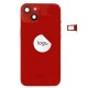 Rear cover incl. small parts (Pulled C) - Red, For iPhone 13