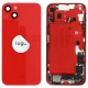 Rear cover incl. small parts (Pulled A) - Red, For iPhone 14 Plus
