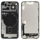 Rear cover incl. small parts (Pulled A) - White, For iPhone 14 Plus