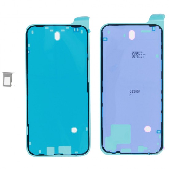 Rear cover incl. small parts (Pulled A) - White, For iPhone 14 Plus