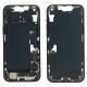 Rear cover incl. small parts (Pulled A) - Black, For iPhone 14 Plus