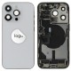 Rear cover incl. small parts (Pulled C) - Silver, For iPhone 14 Pro Rear cover incl. small parts (Pulled C) - Silver, For iPhone 14 Pro