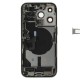 Rear cover incl. small parts (Pulled C) - Silver, For iPhone 14 Pro Rear cover incl. small parts (Pulled C) - Silver, For iPhone 14 Pro
