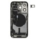 Rear cover incl. small parts (Pulled A) - Black, For iPhone 14 Pro Rear cover incl. small parts (Pulled A) - Black, For iPhone 14 Pro