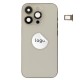 Rear cover incl. small parts (Pulled C) - Gold, For iPhone 14 Pro
