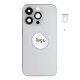 Rear cover excl. small parts (Pulled A) - Silver, For iPhone 14 Pro Rear cover excl. small parts (Pulled A) - Silver, For iPhone 14 Pro