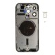 Rear cover excl. small parts (Pulled A) - Silver, For iPhone 14 Pro Rear cover excl. small parts (Pulled A) - Silver, For iPhone 14 Pro