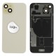 Rear cover incl. small parts (Pulled A) - Yellow, For iPhone 15 Plus