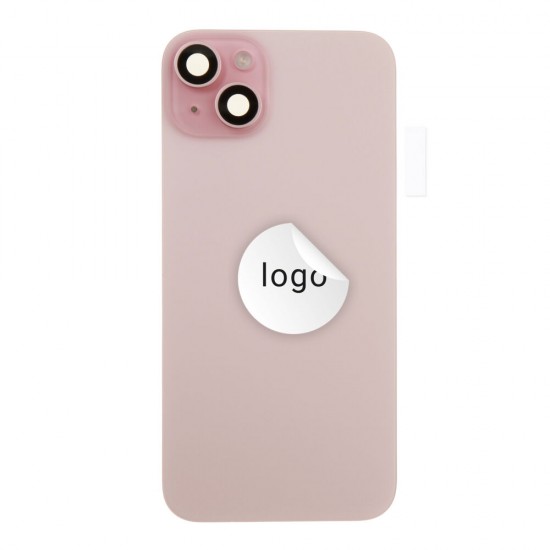 Back glass (Pulled A) - Pink, For iPhone 15 Plus
