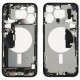 Middle frame incl. small parts (Pulled B) - Blue, For iPhone 15 Pro Max Middle frame incl. small parts (Pulled B) - Blue, For iPhone 15 Pro Max