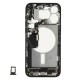 Middle frame incl. small parts (Pulled B) - Blue, For iPhone 15 Pro Max Middle frame incl. small parts (Pulled B) - Blue, For iPhone 15 Pro Max