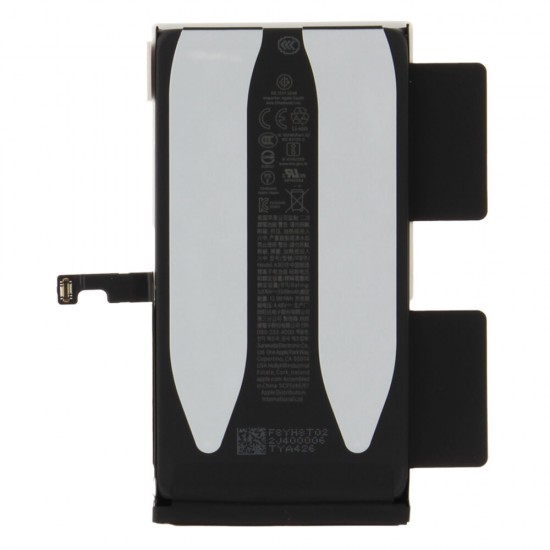 Middle frame incl. battery (Original) - Black, Apple iPhone 15