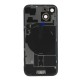 Back glass (Pulled C) - Blue, For iPhone 15 Back glass (Pulled C) - Blue, For iPhone 15