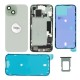 Rear cover incl. small parts (Pulled B) - Green, For iPhone 15 Rear cover incl. small parts (Pulled B) - Green, For iPhone 15