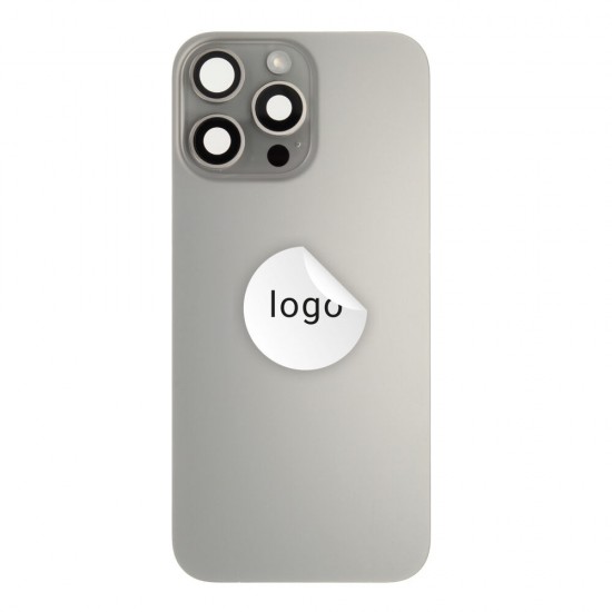 Back glass (Pulled A) - Grey, For iPhone 16 Pro Max